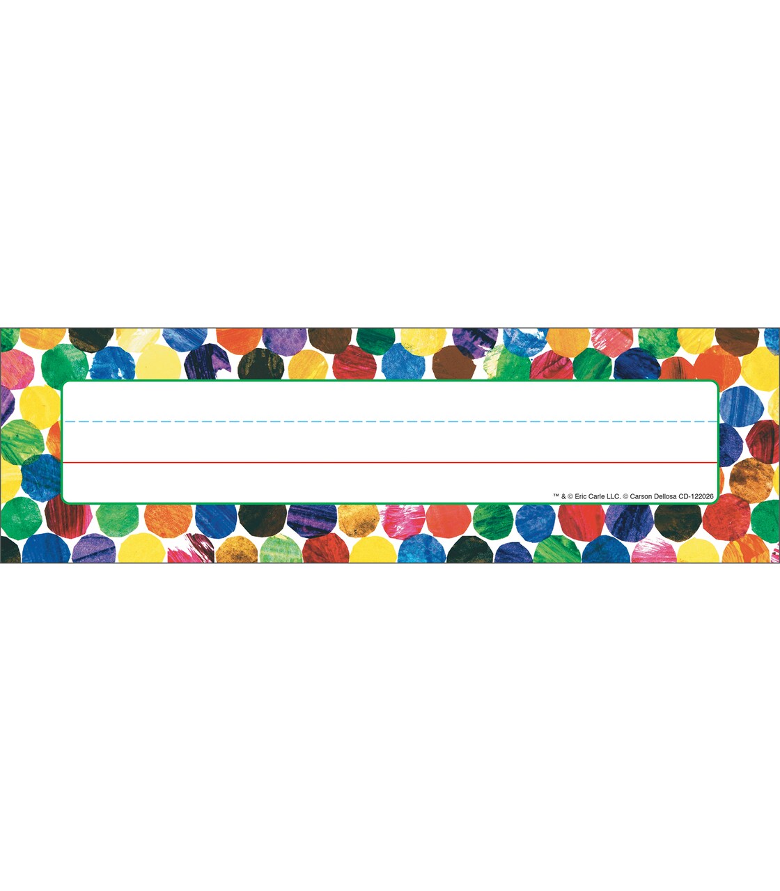 World of Eric Carle 36PC Name Labels For Kids, Colorful Tags for Labeling Classroom, School Supplies, Chalkboard, Desk Organizer and Locker Organization, The Very Hungry Caterpillar Teacher Decor